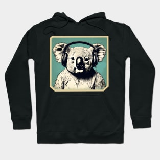 Koala with headphones Hoodie